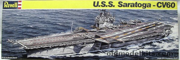 Revell 1/542 USS Saratoga (1980 SLE) Aircraft Carrier CV-60, 5025 plastic model kit